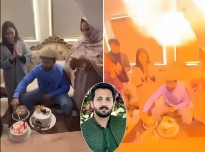 explosion at rajab butt s birthday celebration injures friend