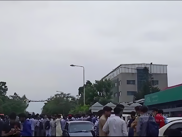 students from twin cities rally against alleged irregularities in intermediate exam results