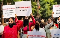 watch women s no clean shave no boyfriend rally in india goes viral