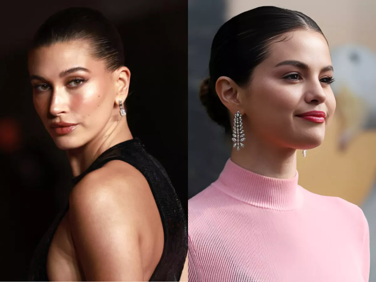 hailey bieber shows support for selena gomez and emilia p rez cast s golden globe wins