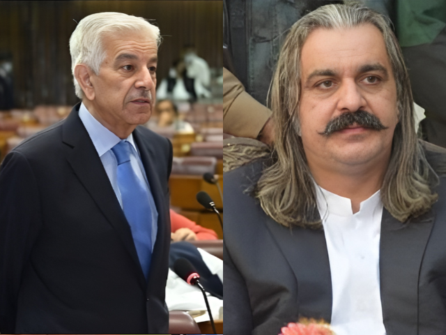 khawaja asif claims ali amin gandapur sought forgiveness all night at kohsar complex