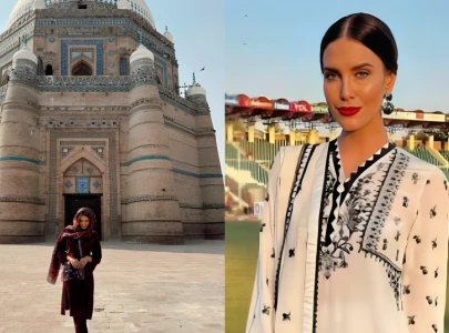 erin holland pays respects at hazrat shah rukn e alam shrine in multan