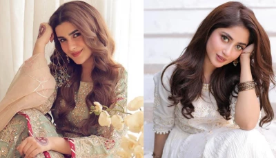 from monochromes to classic colour combos pakistani celebs serve desi glam on eidul fitr 2024