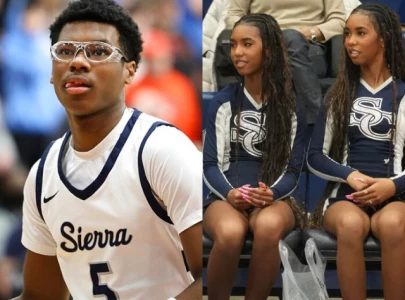 diddy s twin daughters cheer for bryce maximus james at sierra canyon senior night game