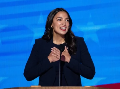 rep alexandria ocasio cortez mentions kamala harris s efforts for gaza ceasefire at dnc watch