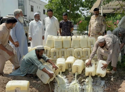 customs destroys 1 150 litres of expired beverage concentrates at torkham