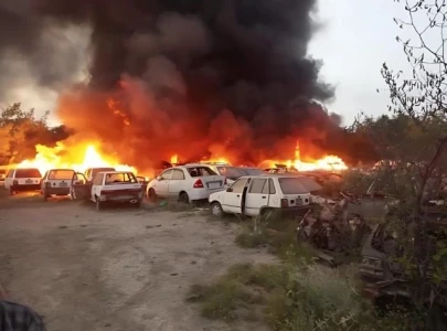 over 30 govt vehicles destroyed in fire