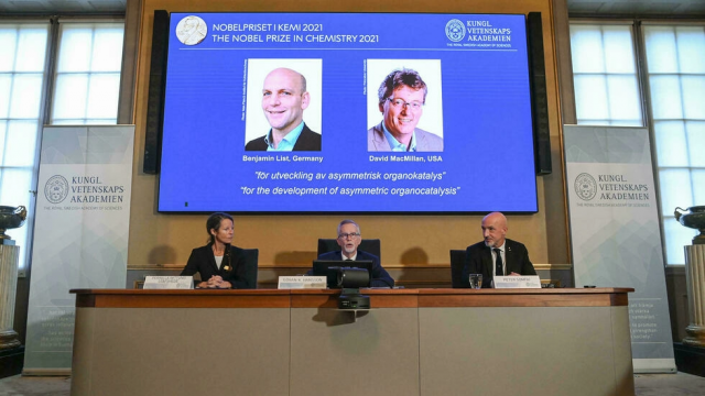 benjamin list and david macmillan both 53 will share the 10 million kronor 1 1 million one million euro nobel chemistry prize afp benjamin list and david macmillan both 53 will share the 10 million kronor 1 1 million one million euro nobel chemistry prize afp