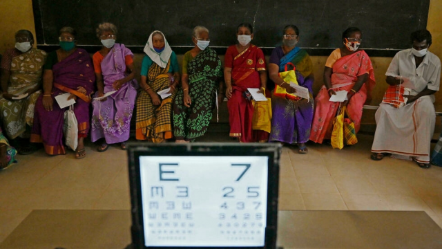 the free eye camps are a boon for those like venkatachalam rajangam who received care close to home afp the free eye camps are a boon for those like venkatachalam rajangam who received care close to home afp