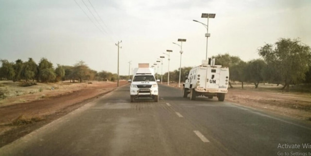 armoured vehicles of the united nations stabilisation mission in mali minusma patrol the city of timbuktu on december 8 2021 florent vergnes afp armoured vehicles of the united nations stabilisation mission in mali minusma patrol the city of timbuktu on december 8 2021 florent vergnes afp