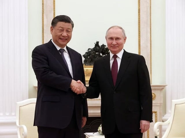 russian president vladimir putin shakes hands with chinese president xi jinping during a meeting at the kremlin in moscow russia march 20 2023 photo reuters