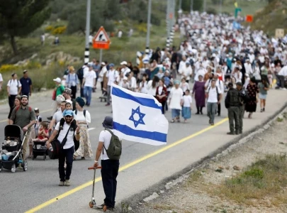 thousands of israelis march to illegal west bank outpost as tensions mount thousands of israelis march to illegal west bank outpost as tensions mount