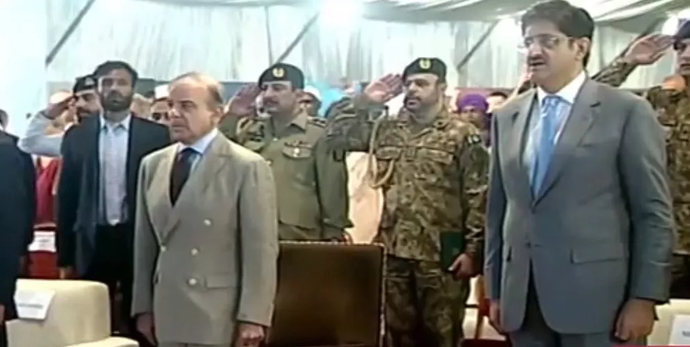 pm shehbaz arrives in karachi on day long trip pm shehbaz arrives in karachi on day long trip