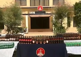 massive arms and liquor haul seized in balochistan