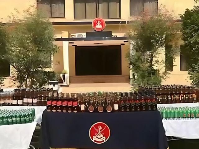 massive arms and liquor haul seized in balochistan