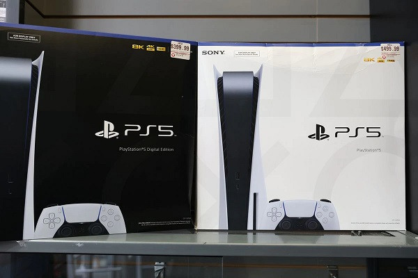 ps5 by playstation is displayed in a gamestop in manhattan new york u s december 7 2021 photo reuters