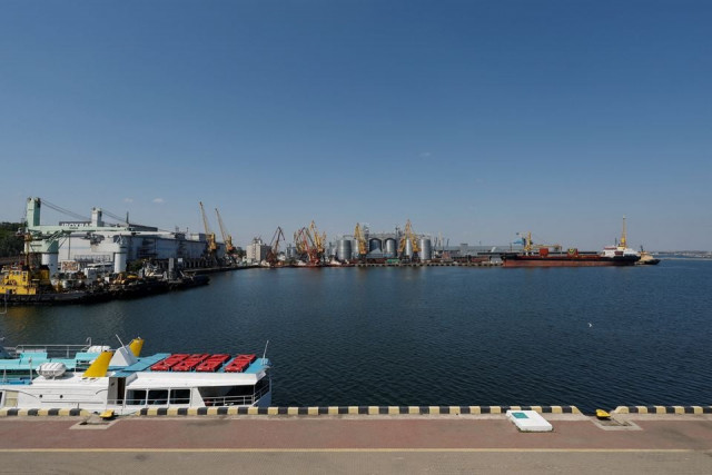 a view of the comorian flagged general cargo ship kubrosli y in the sea port in odesa after restarting grain export as russia s attack on ukraine continues ukraine august 19 2022 reuters valentyn ogirenko file photo a view of the comorian flagged general cargo ship kubrosli y in the sea port in odesa after restarting grain export as russia s attack on ukraine continues ukraine august 19 2022 reuters valentyn ogirenko file photo