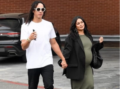 pregnant vanessa hudgens flaunts baby bump in latest snap
