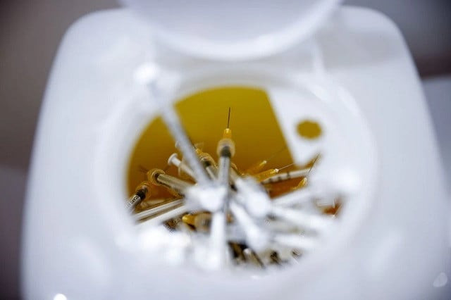 syringes used for injecting the vaccine against the coronavirus disease covid 19 are seen on the day italy brings in tougher rules for the unvaccinated at a red cross vaccination centre by termini main train station in rome italy january 10 2022 photo reuters syringes used for injecting the vaccine against the coronavirus disease covid 19 are seen on the day italy brings in tougher rules for the unvaccinated at a red cross vaccination centre by termini main train station in rome italy january 10 2022 photo reuters