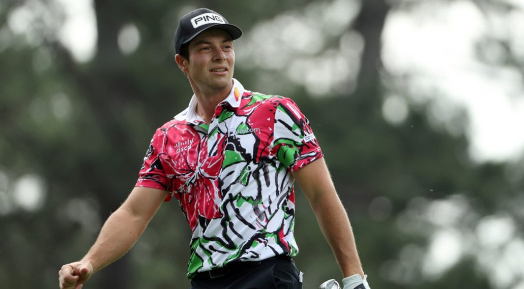Hovland's shirt shocking but his game electric at Masters