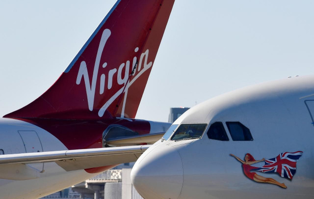 a reuters file image of virgin atlantic aircraft a reuters file image of virgin atlantic aircraft