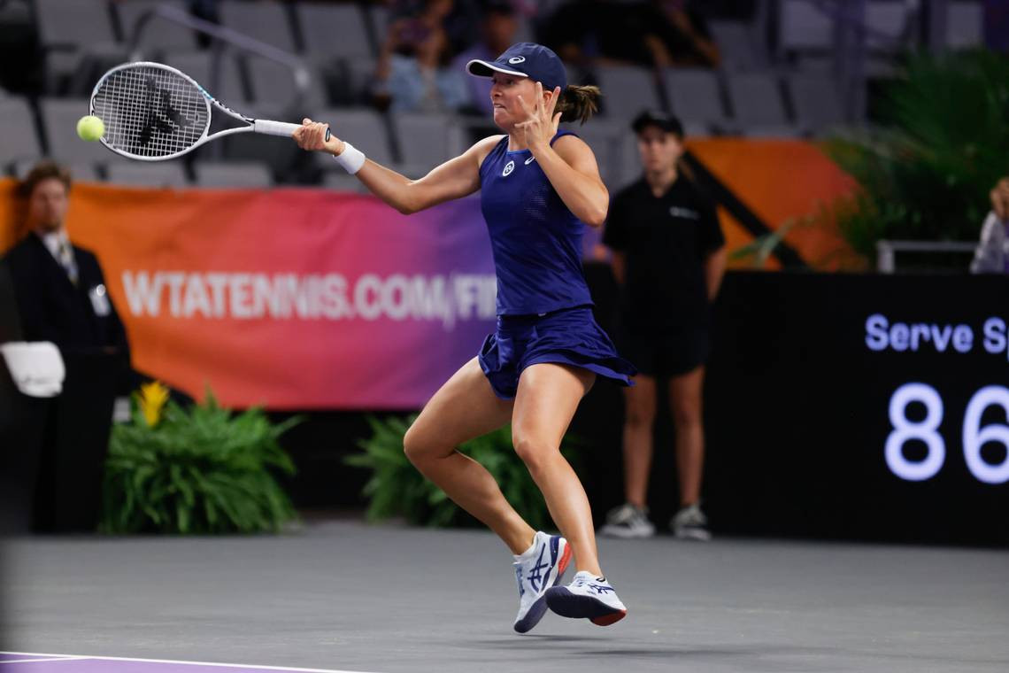 Jessica Pegula beats No. 1 Aryna Sabalenka at the WTA Finals and clinches a  spot in the semis - The San Diego Union-Tribune