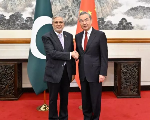 chinese foreign minister wang yi and pakistani deputy prime minister and foreign minister mohammad ishaq dar attend the fifth round of the china pakistan foreign ministers strategic dialogue in beijing on may 15 2024 photo xinhua chinese foreign minister wang yi and pakistani deputy prime minister and foreign minister mohammad ishaq dar attend the fifth round of the china pakistan foreign ministers strategic dialogue in beijing on may 15 2024 photo xinhua