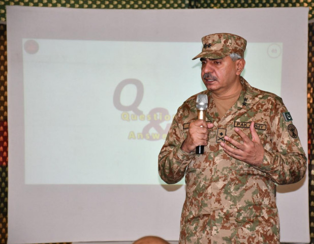 director general of inter services public relations major general babar iftikhar briefs a delegation of diplomats defence attaches at the juwa sector along loc photo express director general of inter services public relations major general babar iftikhar briefs a delegation of diplomats defence attaches at the juwa sector along loc photo express