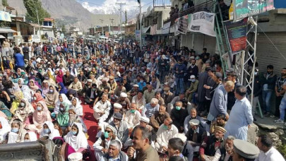 sit in for baba jan s release continues on second day in hunza sit in for baba jan s release continues on second day in hunza