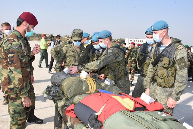 pak russian forces participate in the opening ceremony of the joint training exercise druhzba 5 in tarbela photo dgispr