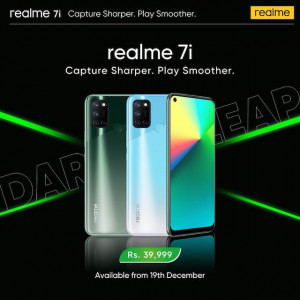 realme launches the all new stupefying 64mp ultra nightscape camera phone realme 7i in pakistan