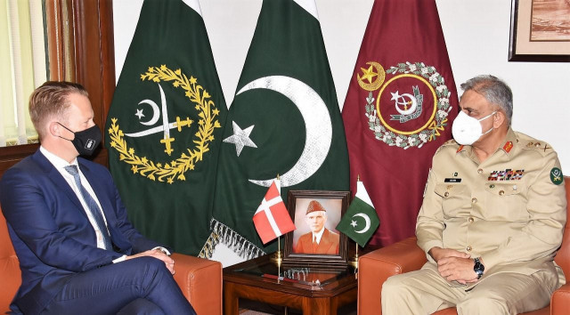 jeppe kofod minister of foreign affairs denmark called on chief of army staff general qamar javed bajwa at ghq on friday photo ispr jeppe kofod minister of foreign affairs denmark called on chief of army staff general qamar javed bajwa at ghq on friday photo ispr