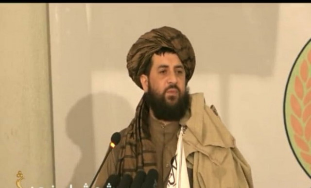 mullah yaqub taliban defence minister and head of military commission addresses gathering at a kabul hospital photo express mullah yaqub taliban defence minister and head of military commission addresses gathering at a kabul hospital photo express