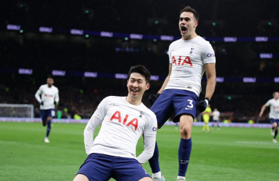 spurs bounce back as son sinks brentford