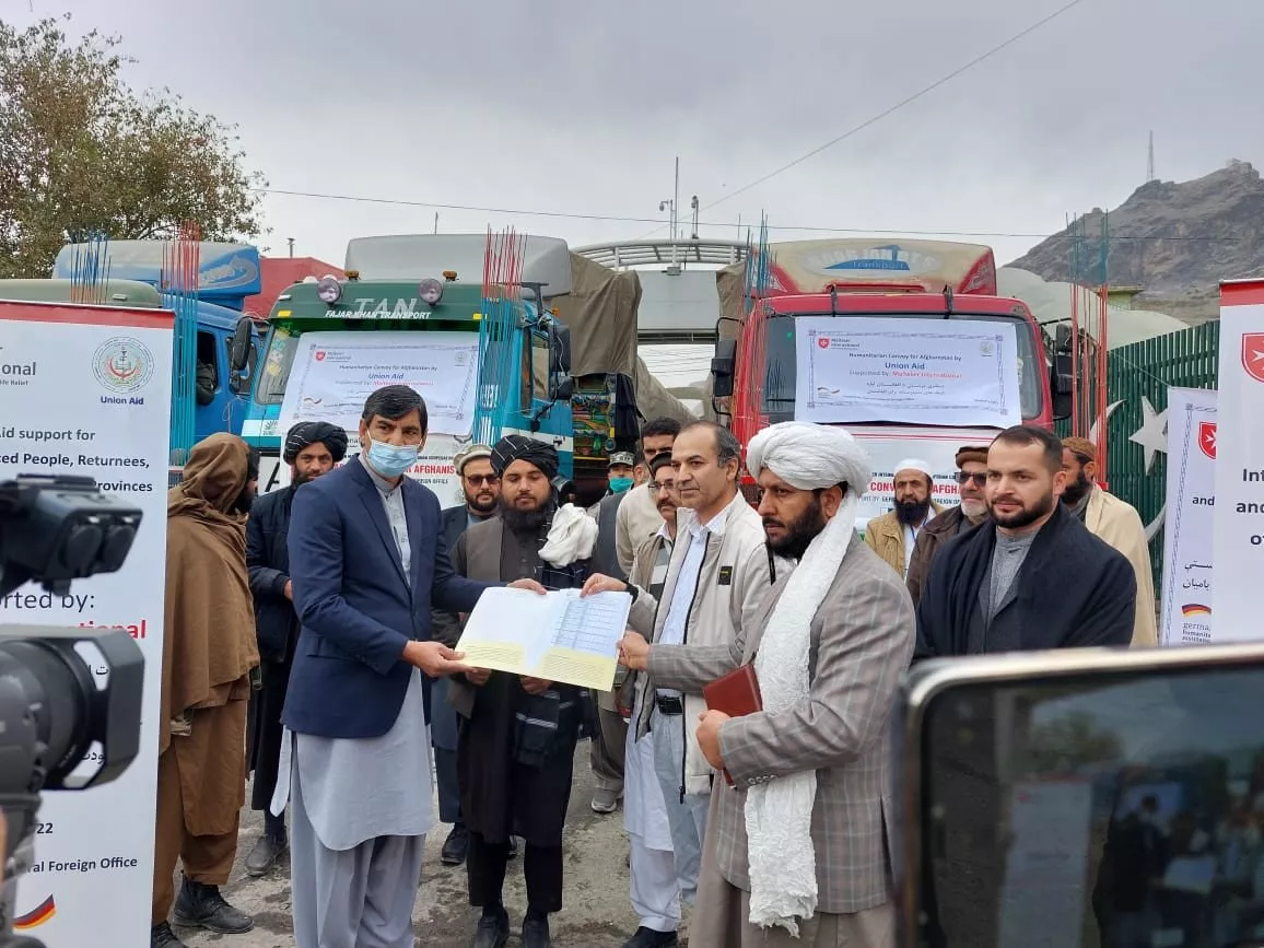 the relief goods included 353 tonnes of winter and hygiene packs and food items photo express