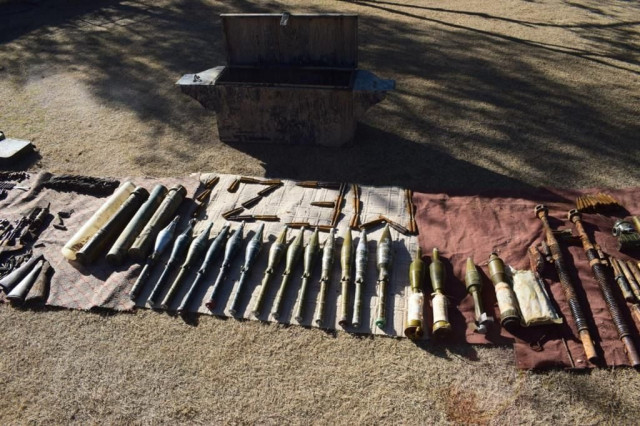 large quantity of weapons ammunition and improvised explosive devices ieds were recovered from the hideout photo ispr large quantity of weapons ammunition and improvised explosive devices ieds were recovered from the hideout photo ispr