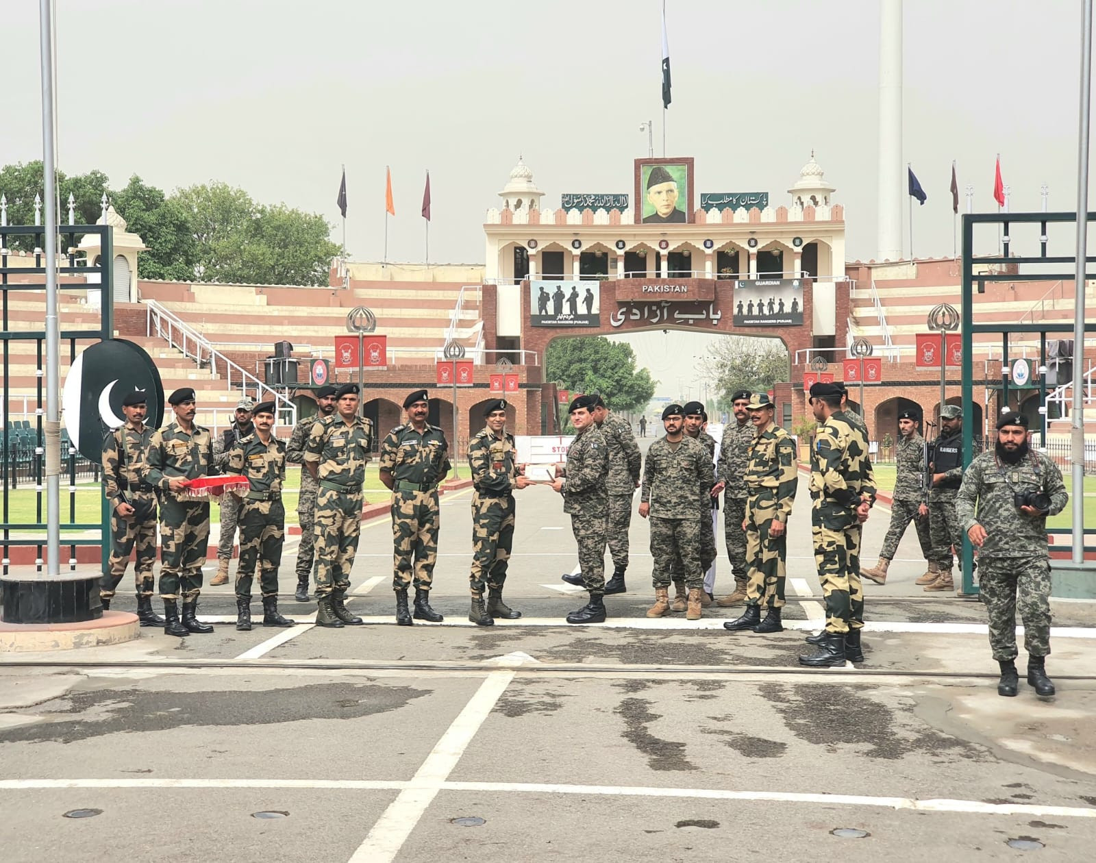 it is a tradition for indian and pakistani forces to exchange sweets on days of national importance photo express