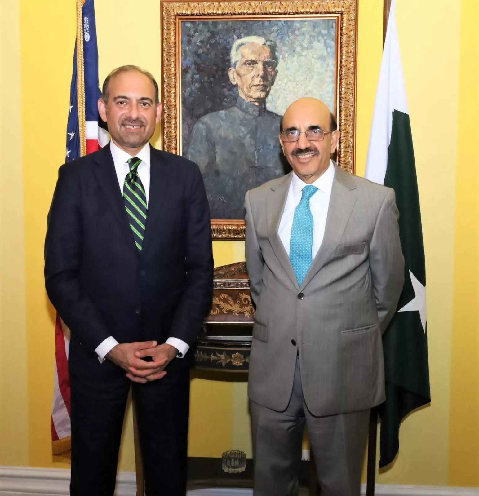 ambassador masood meets us representative for commercial business affairs ambassador masood meets us representative for commercial business affairs