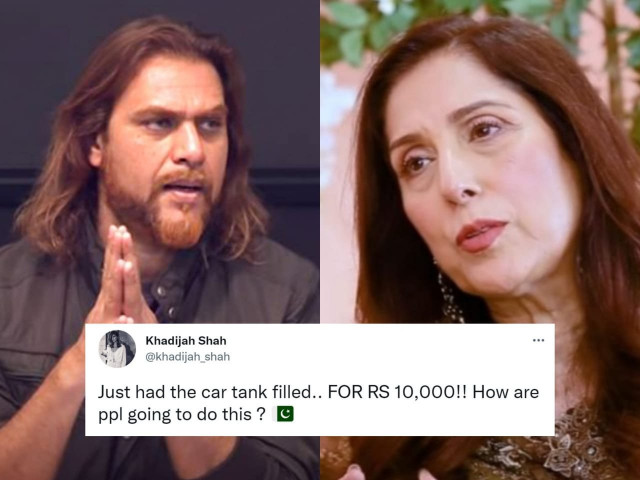 rohail hyatt samina peerzada join enraged pakistanis on petrol price hike rohail hyatt samina peerzada join enraged pakistanis on petrol price hike