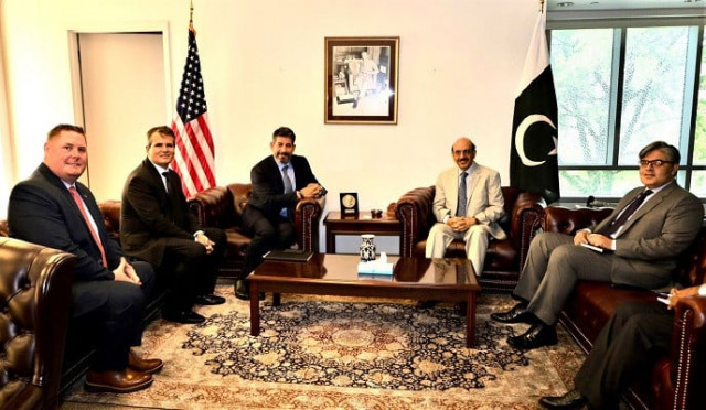 ambassador masood khan with the wabtec delegation photo express ambassador masood khan with the wabtec delegation photo express