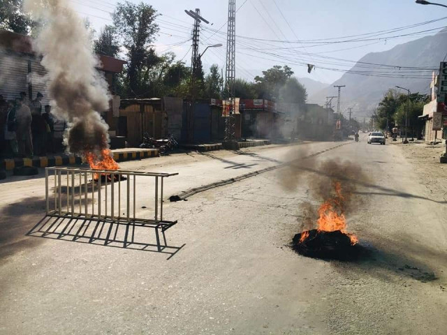many criticised g b cm khalid khurshid for travelling to islamabad without giving due attention to the volatile situation photo express
