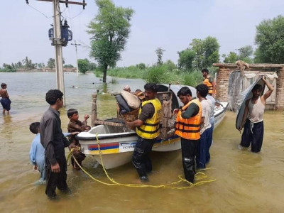 relief efforts continue in inundated regions of punjab pdma
