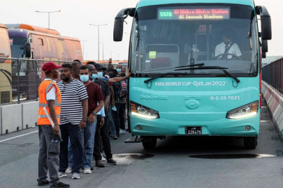 qatar buses feel the world cup heat qatar buses feel the world cup heat