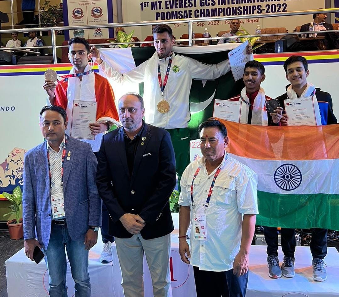 Photo of Shahzaib beats Indian rival to win Taekwondo gold in Nepal