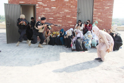mock counter terror exercise conducted in peshawar varsity