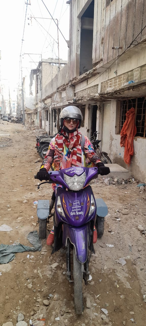 Riding through adversity: Karachi’s superwoman on two wheels