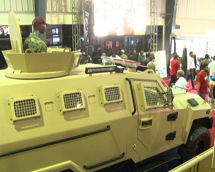 bombproof vehicle is center of attraction at ideas 2022