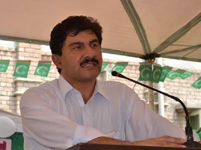 k p deputy speaker mahmood jan speaking at an event in peshawar photo express