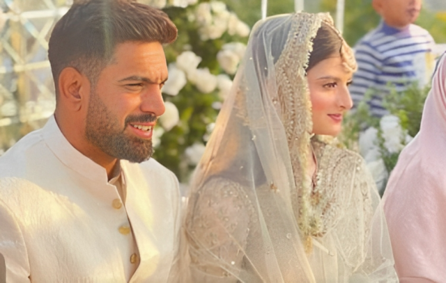 in pictures haris rauf ties the knot with muzna masood in a dreamy winter wedding in pictures haris rauf ties the knot with muzna masood in a dreamy winter wedding
