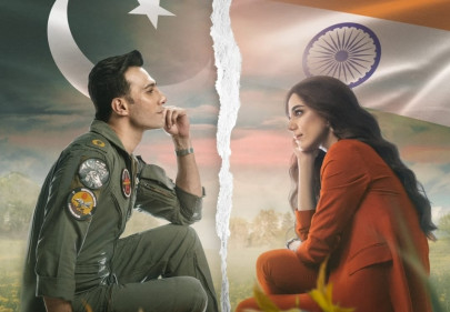 so basically veer zaara shoaib mansoor s aasmaan bolay ga poster gets mixed reactions